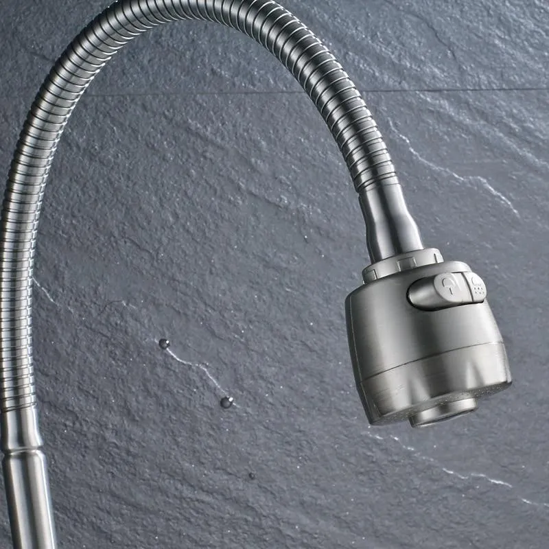 360 Degree Rotation Wall Mounted Single Handle Faucet