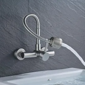 360 Degree Rotation Wall Mounted Single Handle Faucet