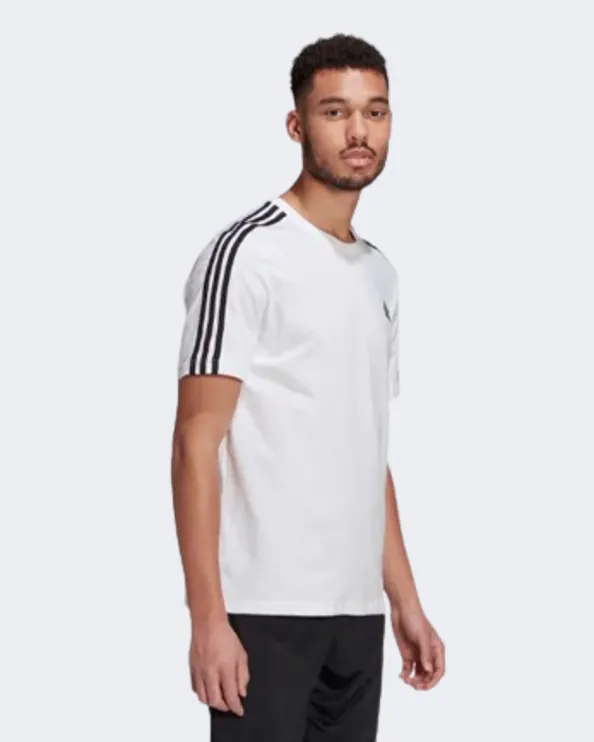 Adidas Essentials 3-Stripes Men Sportswear T-Shirt White/Black Gl3733