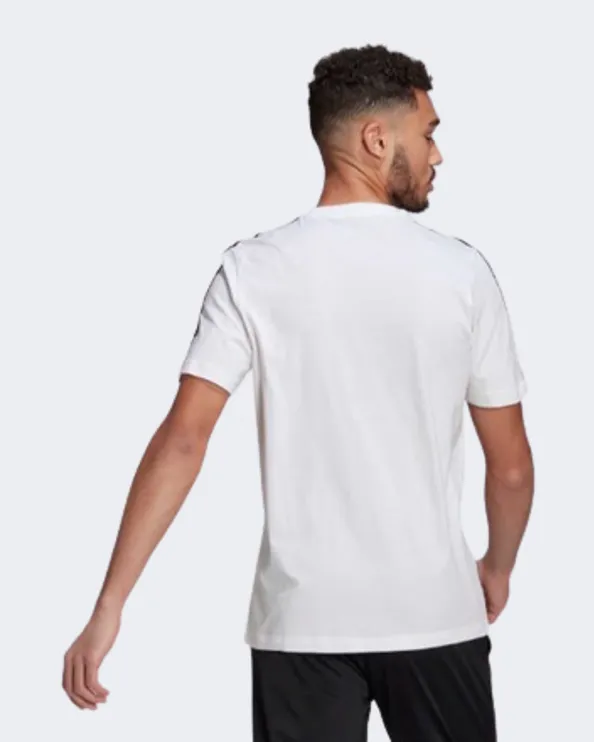 Adidas Essentials 3-Stripes Men Sportswear T-Shirt White/Black Gl3733