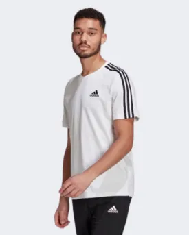 Adidas Essentials 3-Stripes Men Sportswear T-Shirt White/Black Gl3733