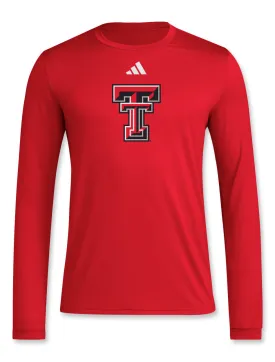 Adidas Texas Tech "Locker Double T Logo" 2024 Long Sleeve T-Shirt