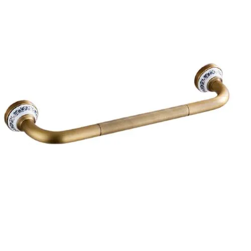 Antique Brass Brushed Bathtub Grab Bars Handrails