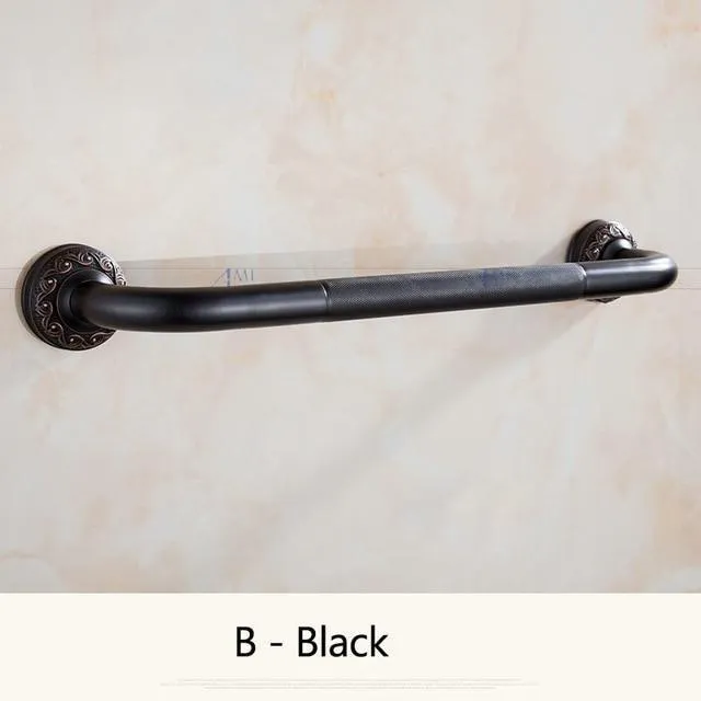 Antique Brass Brushed Bathtub Grab Bars Handrails