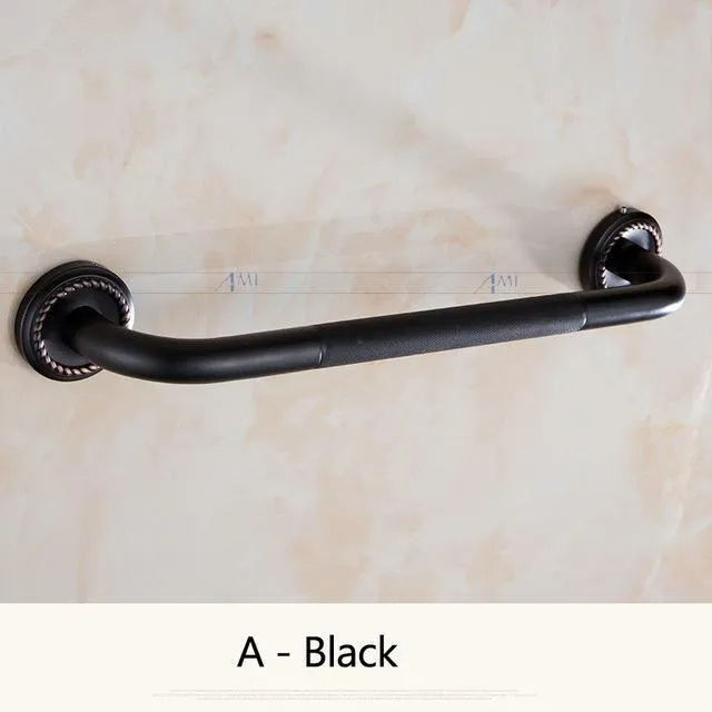 Antique Brass Brushed Bathtub Grab Bars Handrails