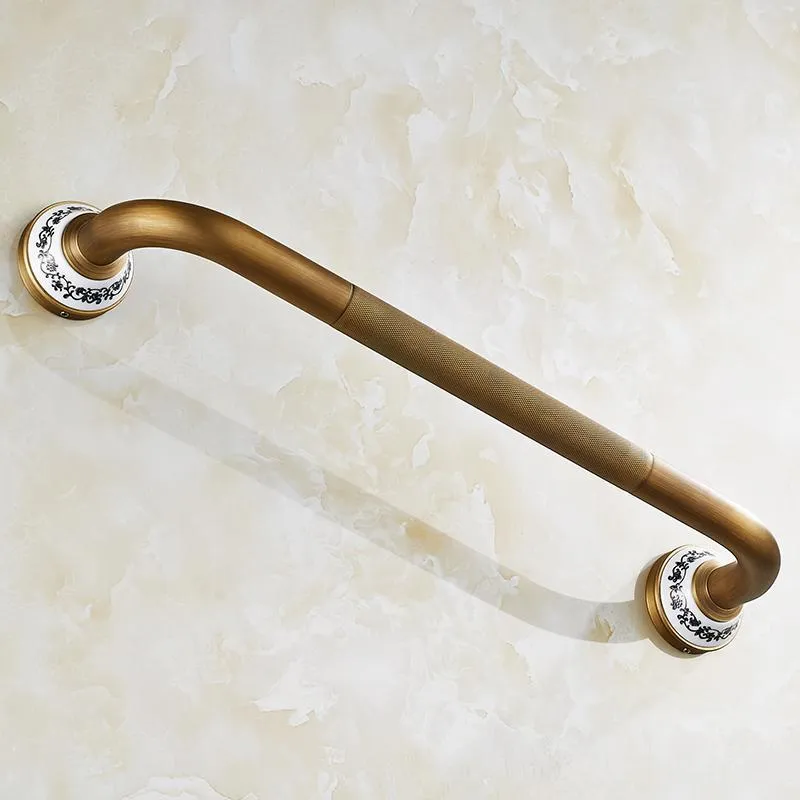 Antique Brass Brushed Bathtub Grab Bars Handrails
