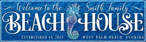 BeachHouse seahorseBlue