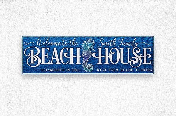 BeachHouse seahorseBlue