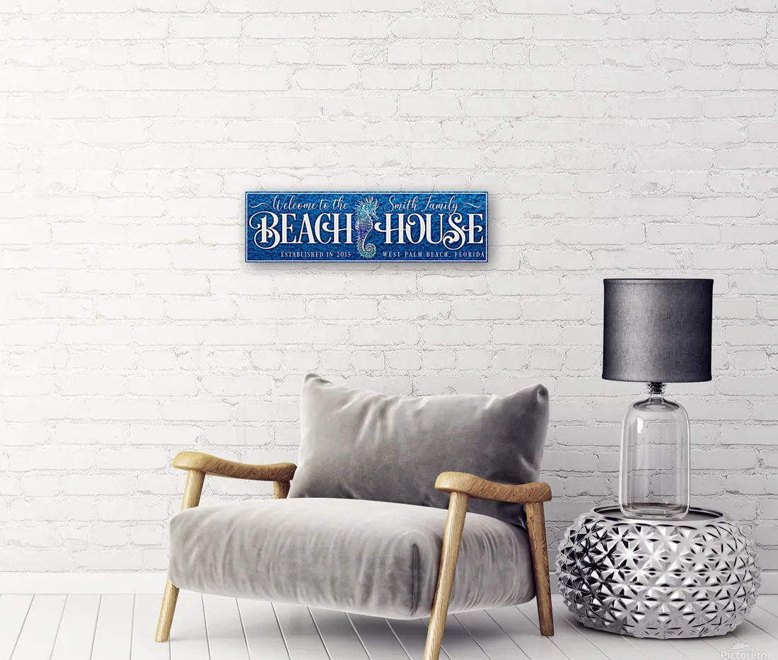BeachHouse seahorseBlue