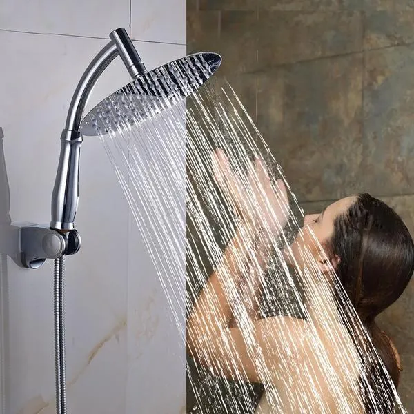 Big Round Shaped Rainfall Type Shower Head and Shower Arm with Bracket
