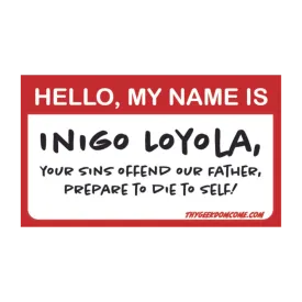 Catholic Sticker: Hello, My Name is - Wholesale (Set of 5)