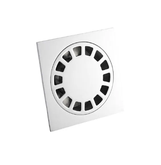 Chrome Silver Bathroom Floor Drain Cover