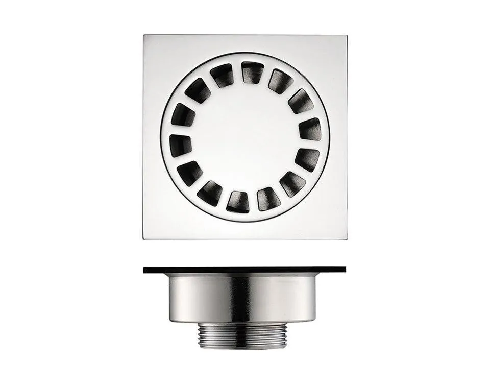 Chrome Silver Bathroom Floor Drain Cover