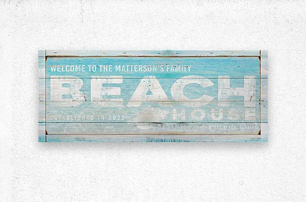 Coastal Decor - Personalized Beach House Welcome Sign