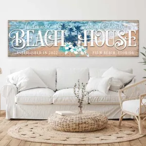 Coastal Decor - Welcome to our Beach House Signs