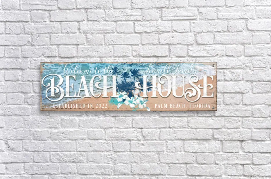 Coastal Decor - Welcome to our Beach House Signs