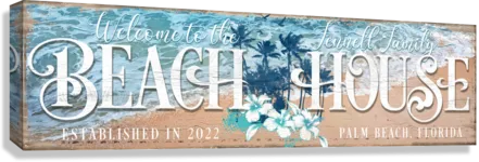 Coastal Decor - Welcome to our Beach House Signs