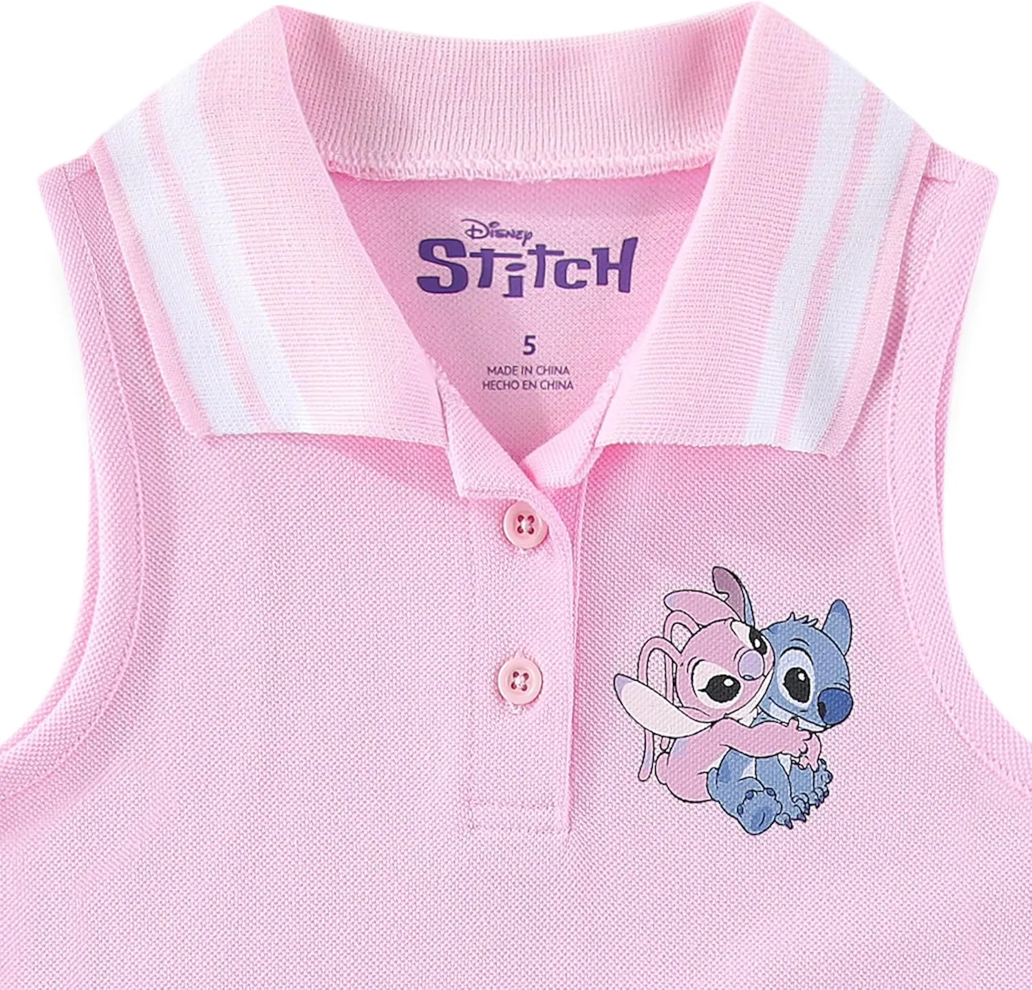 Disney Lilo & Stitch Girls Sleeveless Tennis Dress for Little and Big Kids