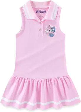 Disney Lilo & Stitch Girls Sleeveless Tennis Dress for Little and Big Kids