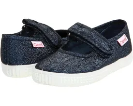 Girl Mary Jane - Navy Metallic