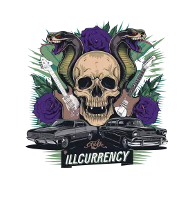 Nike Dunk Low “Veneer” | illcurrency Black T-Shirt (Guitars and Roses Vintage)