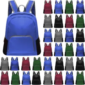 Patelai 48 Pcs 17" Backpacks Bulk for Kids Classic Colorful Bookbags for Elementary Middle High School Boys Girls (Vivid Colors)