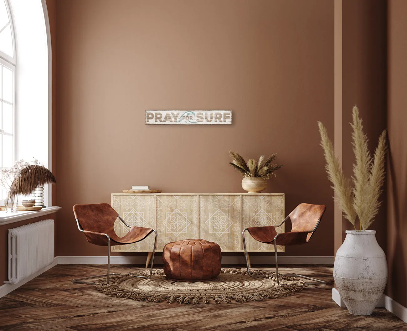 Pray for Surf Beach Sign Coastal Wall Decor