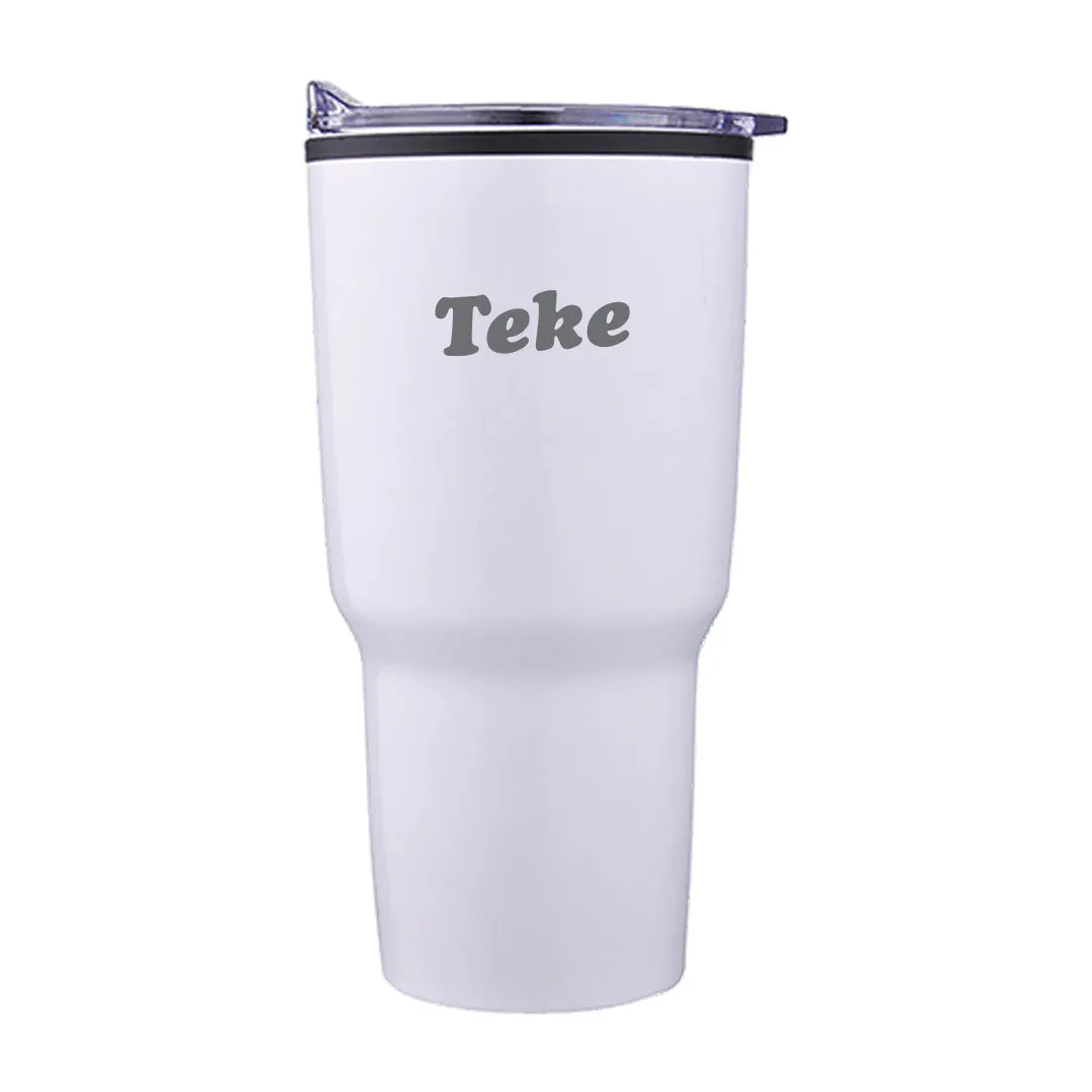 TKE Beach Day White Tumbler