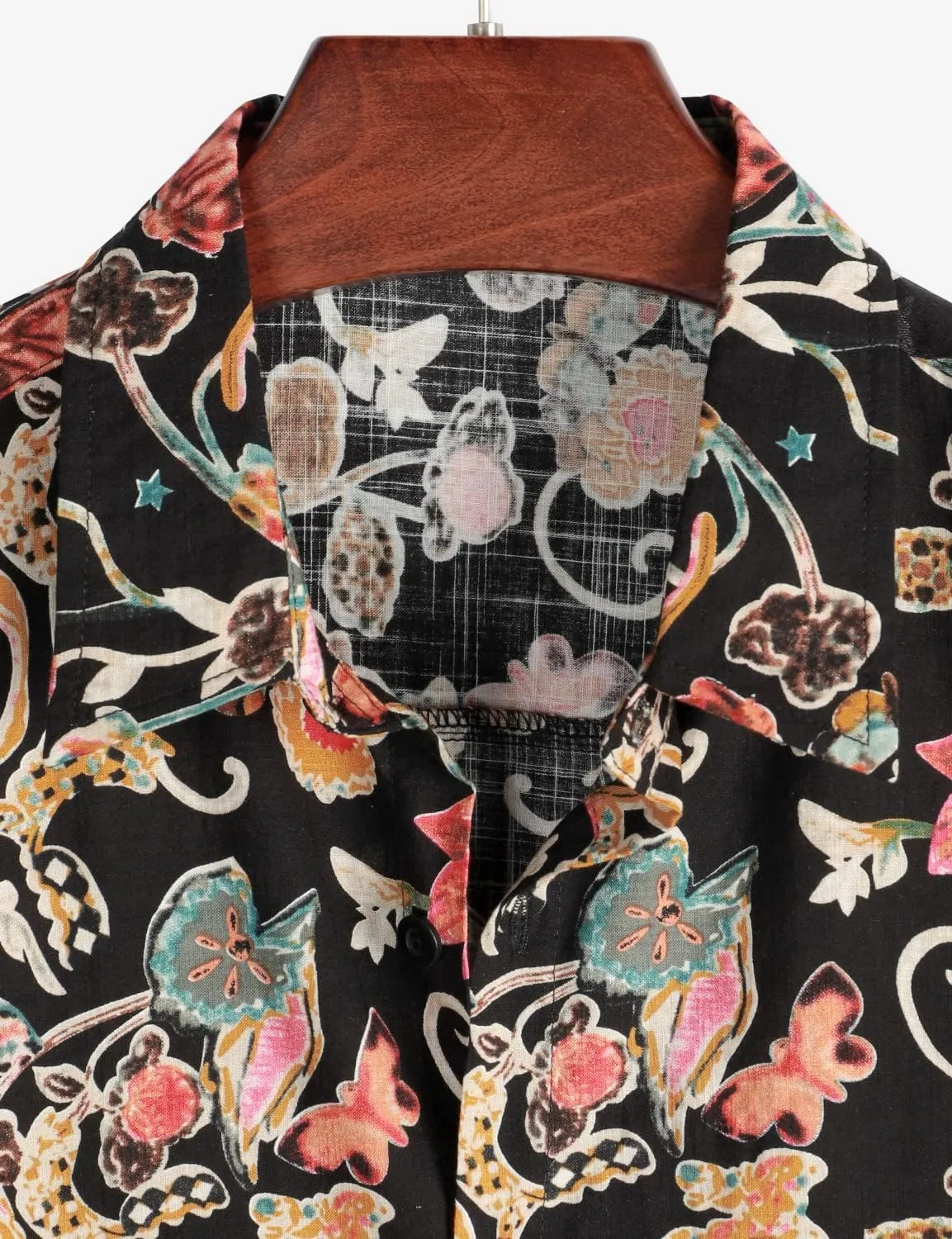 VATPAVE Mens Casual Short Sleeve Button Down Shirts Regular Fit Hawaiian Summer Shirt