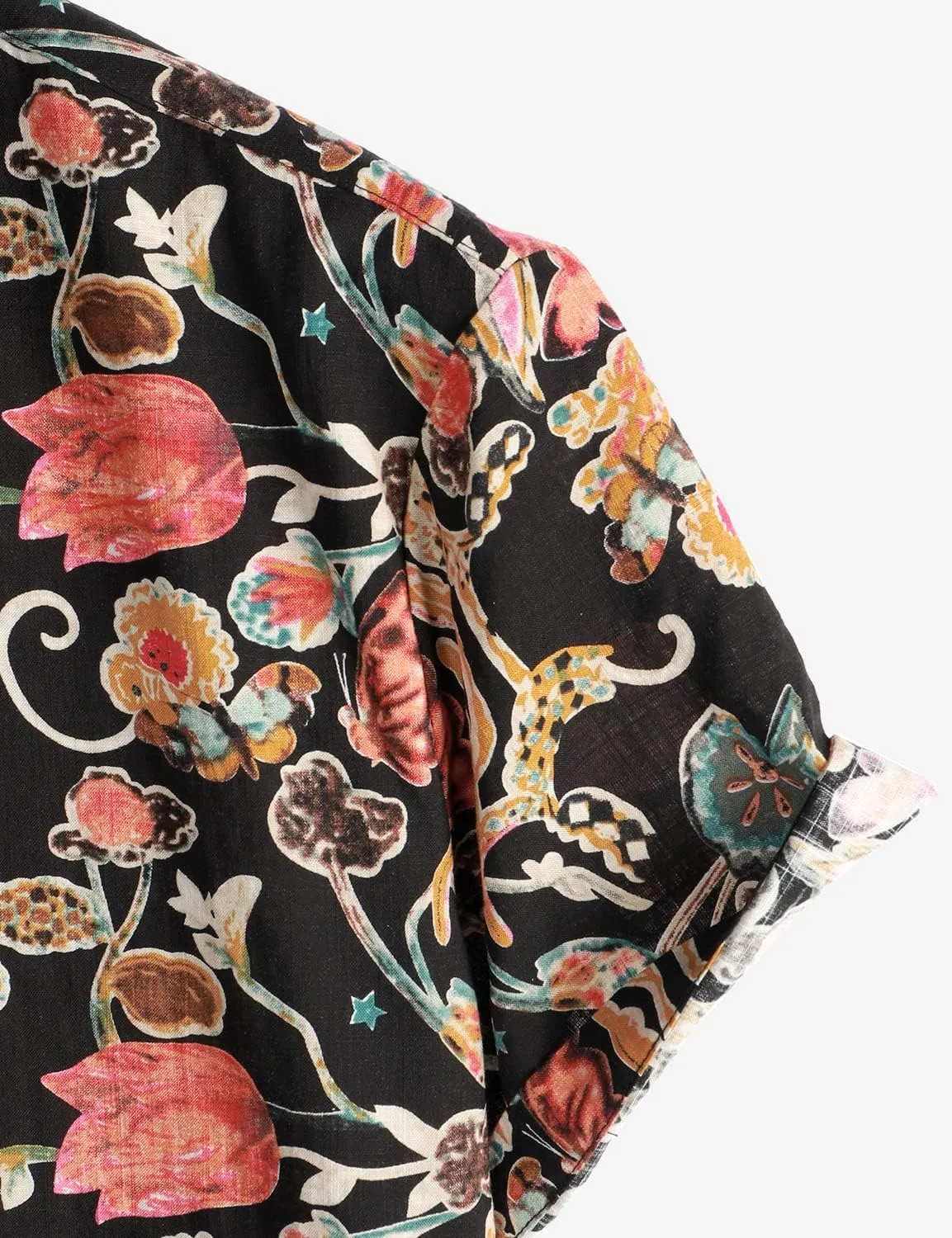 VATPAVE Mens Casual Short Sleeve Button Down Shirts Regular Fit Hawaiian Summer Shirt